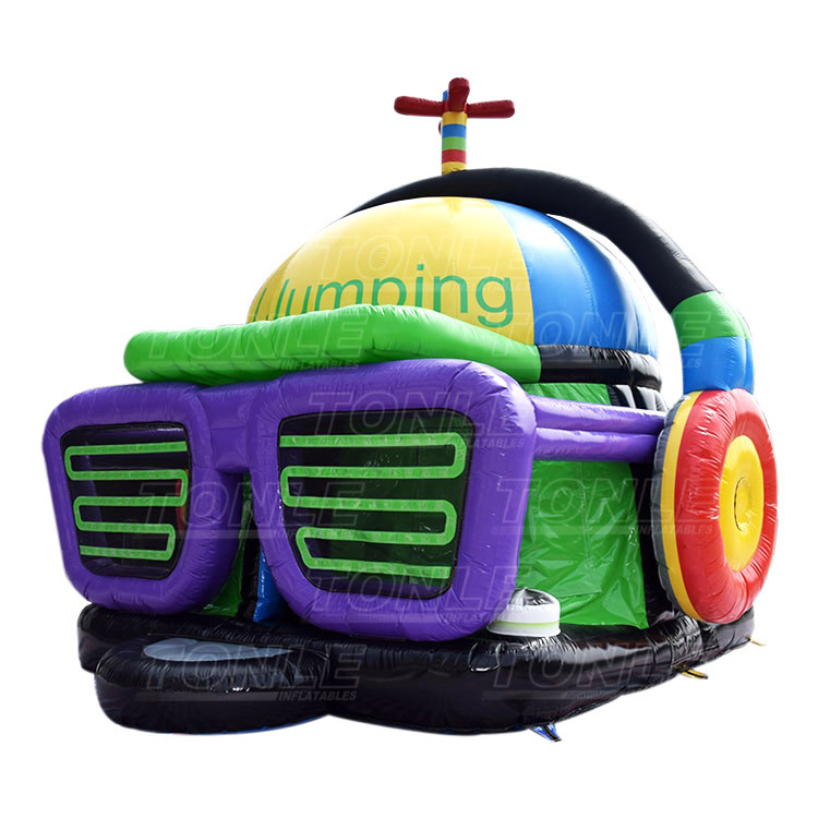 3D Helmet Disco Dome Bounce House — 20ft DJ-Inspired Inflatable Dance Party Bouncer for Music Celebrations, Nightclub-Style Kids' Events & Immersive Sound-and-Bounce Experiences