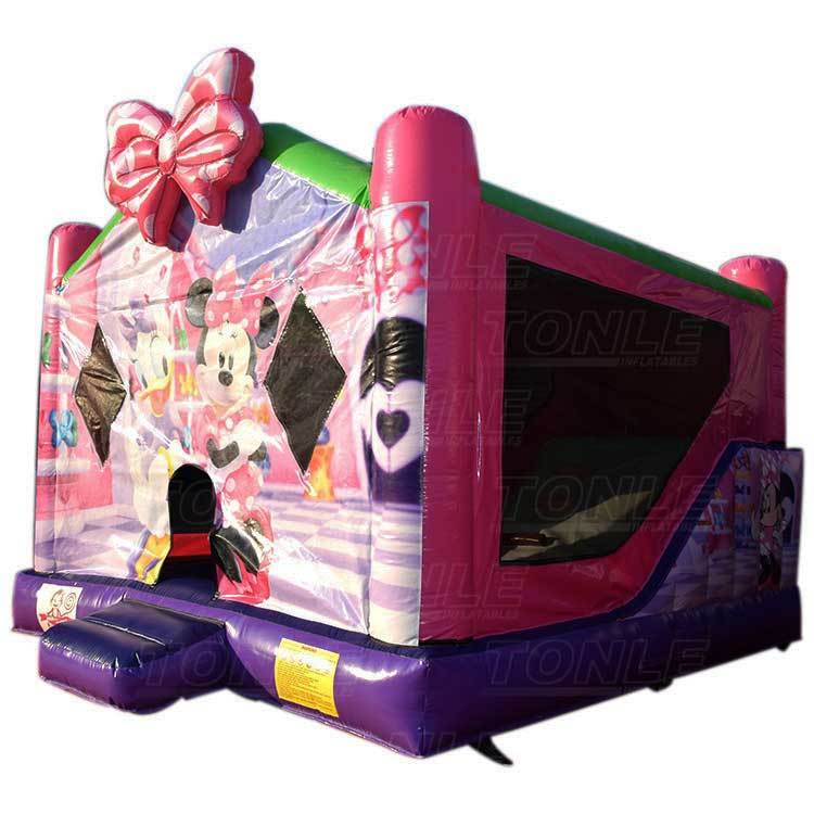 Minnie Mouse Bounce House Jumper Castle with Slide — 20ft Disney-Inspired Inflatable Combo for Girls' Birthday Parties & Family Celebrations