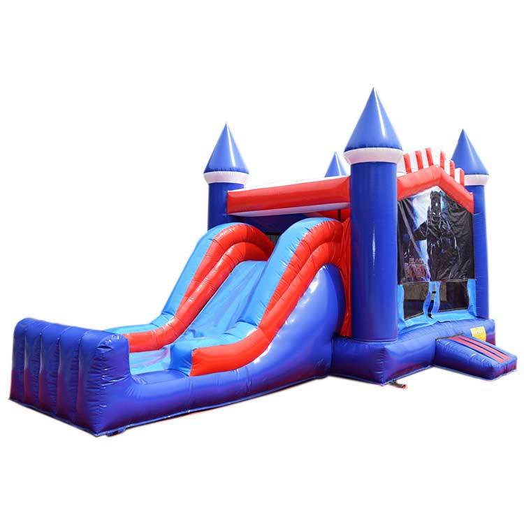 Black Panther Wakandan Warrior Bounce House with Slide — 38.2sqm Marvel Superhero Inflatable for Royal Hero Parties, Afrofuturistic Events & Community Celebrations
