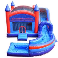 big inflatable bouncer jumper moonwalk moon bounce house jump castle with water slide combo