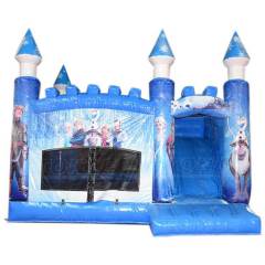 Frozen-Themed Bounce House with Slide Combo — Elsa & Anna Inspired Jumping Castle for Winter Birthday Parties & Disney Fan Celebrations