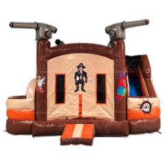 Pirate Bounce House Combo — 19ft Buccaneer Inflatable Bouncer with Slide for Treasure Hunt Parties, Swashbuckling Birthdays & Adventure Celebrations