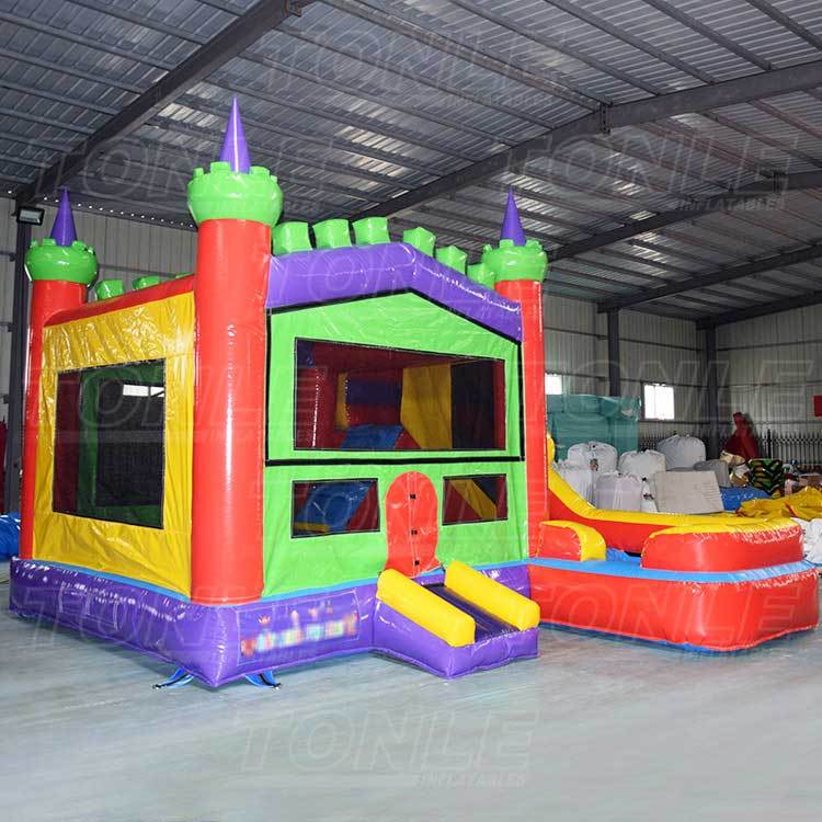 7 in1 inflatable bounce house combo water slide for sale