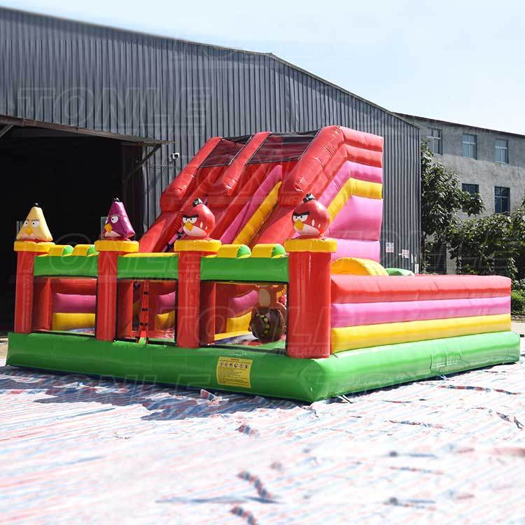 Angry birds inflatable playground