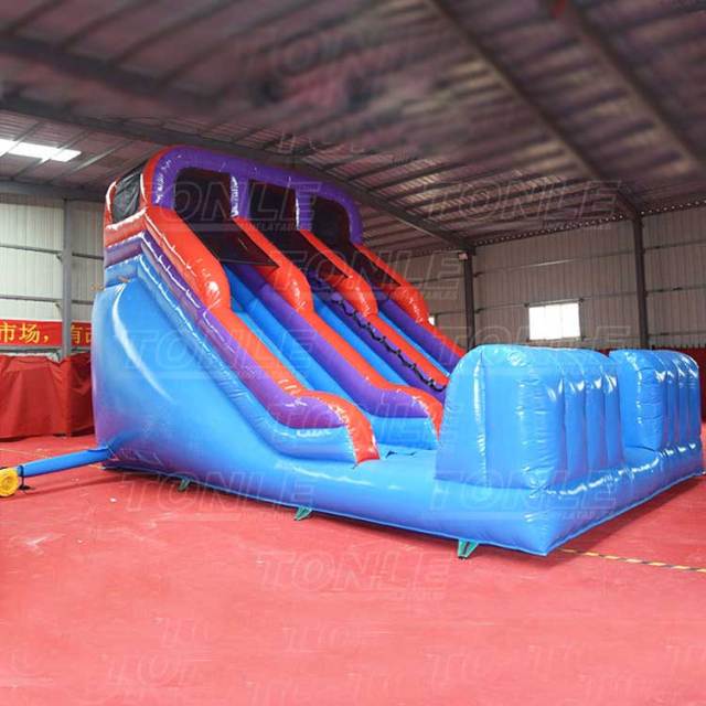 double lane dry slide