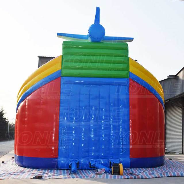 spaceship inflatable slide