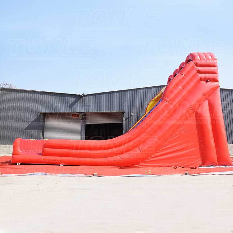 triple lanes inflatable slide