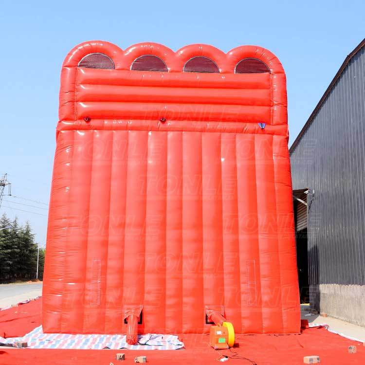triple lanes inflatable slide