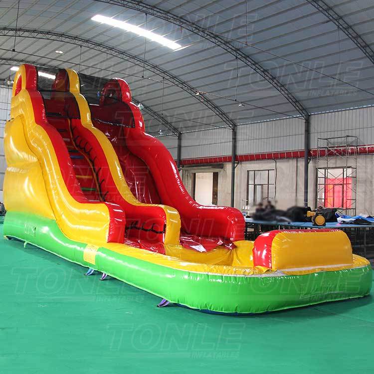 yellow water slide