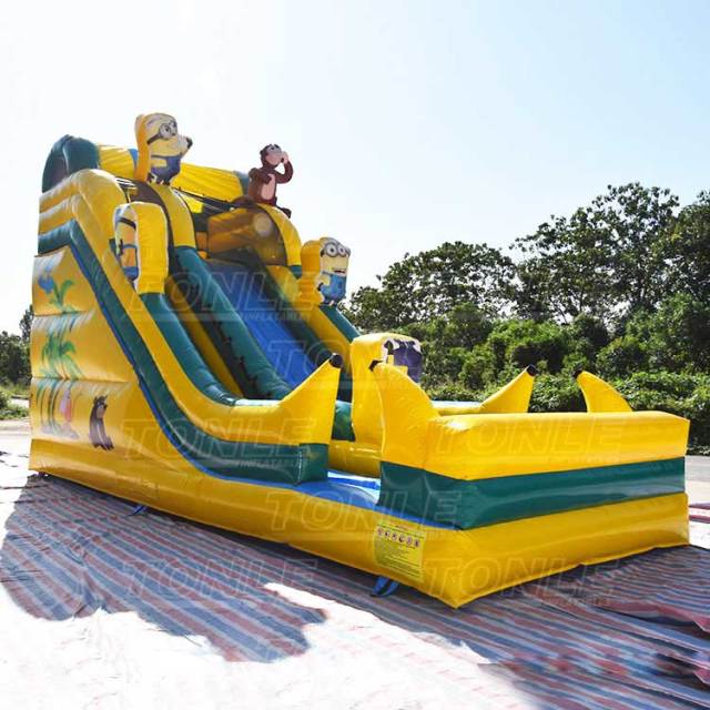 minion inflatable waterslide