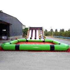 inflatable three lanes slide
