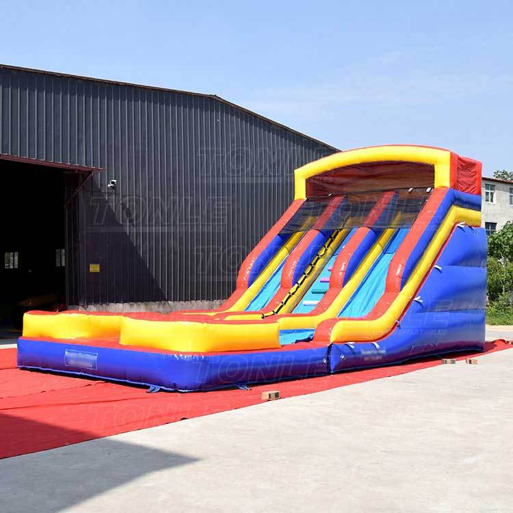 dual lane water slide