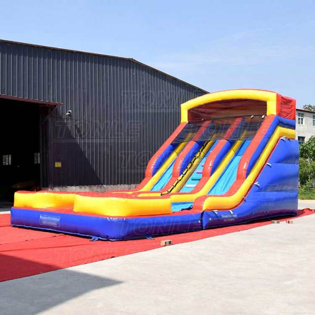 dual lane water slide