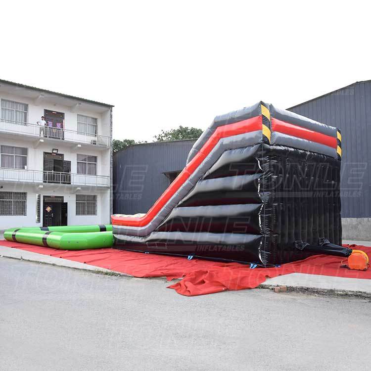 inflatable three lanes slide