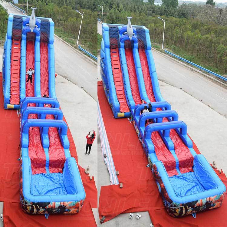seaworld inflatable water slide