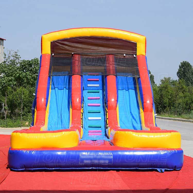 dual lane water slide