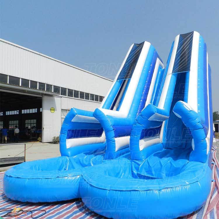 double tube water slide