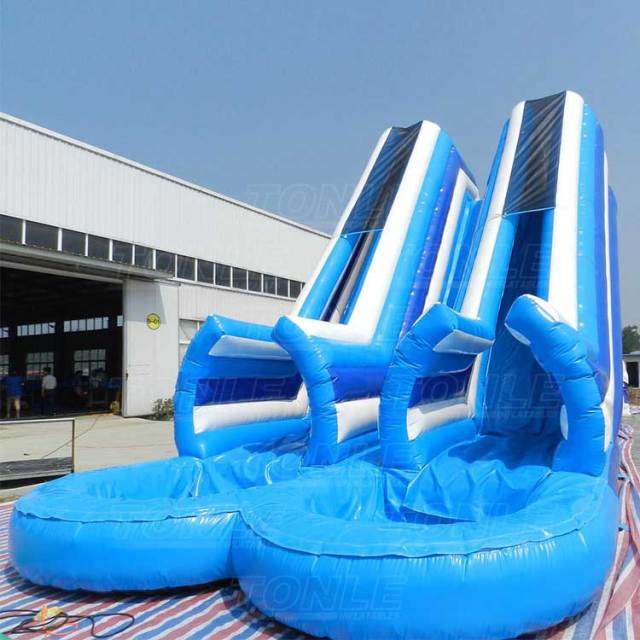 double tube water slide