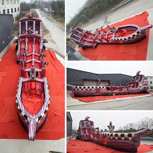 pirate ship water slide