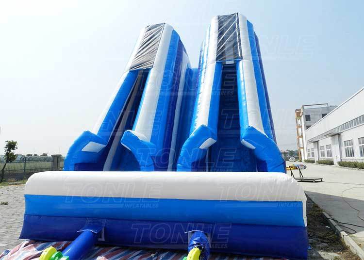 double tube water slide