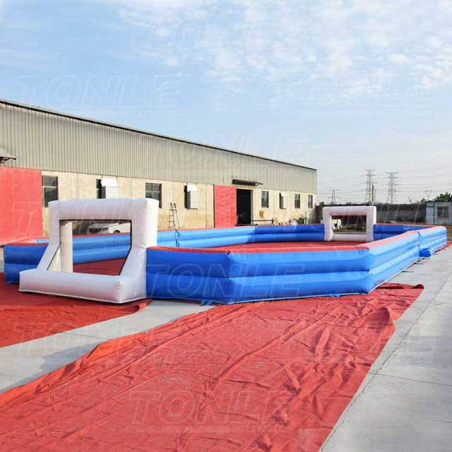 Inflatable football court