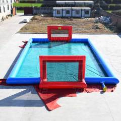 inflatable soap football court