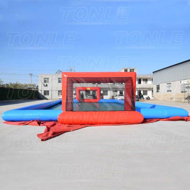 inflatable soap football court