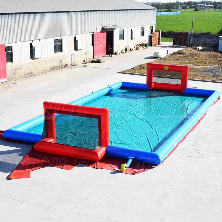 inflatable soap football court