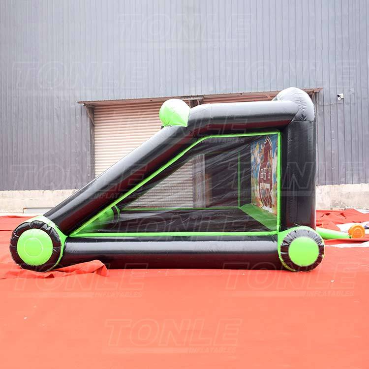 Inflatable shooting gallery with IPS system