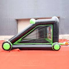 Inflatable shooting gallery with IPS system