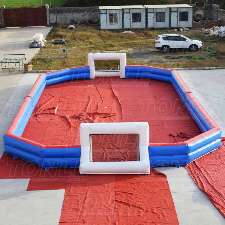 Inflatable football court