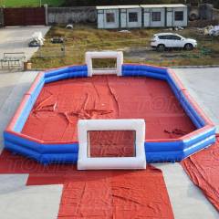 Inflatable football court