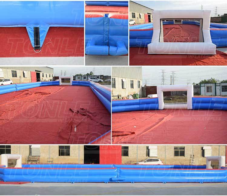 Inflatable football court