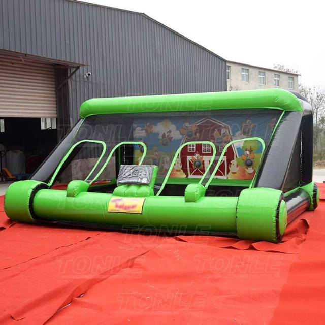 Inflatable shooting gallery with IPS system