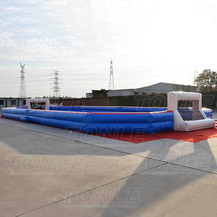 Inflatable football court