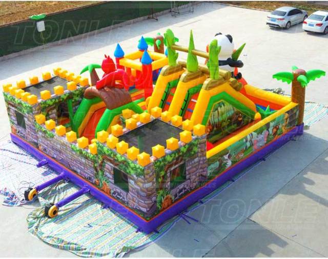 zoo inflatable playground