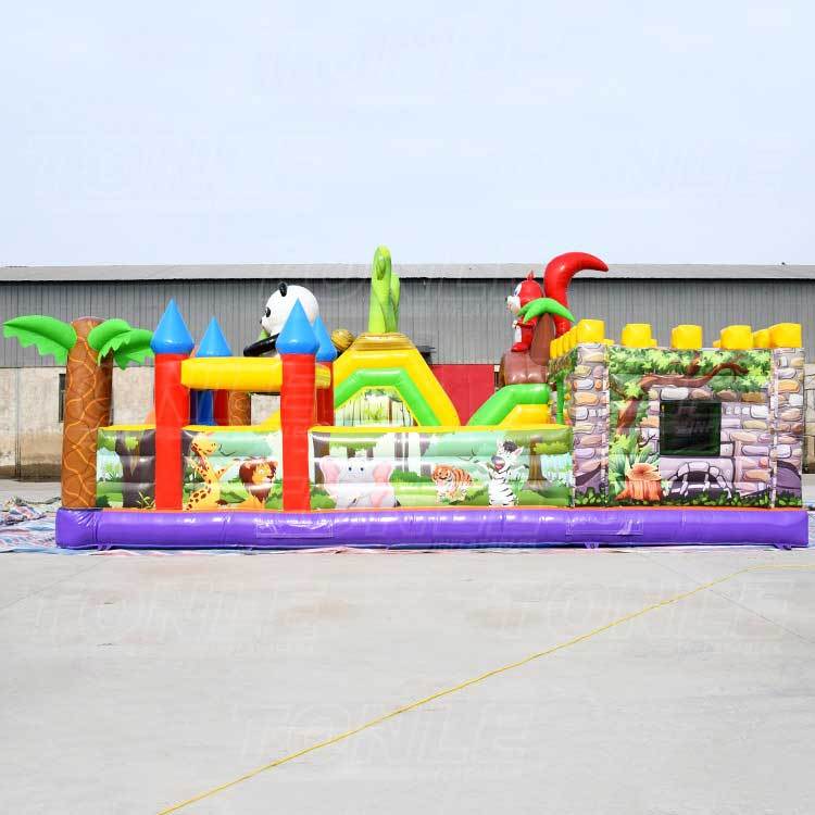 zoo inflatable playground