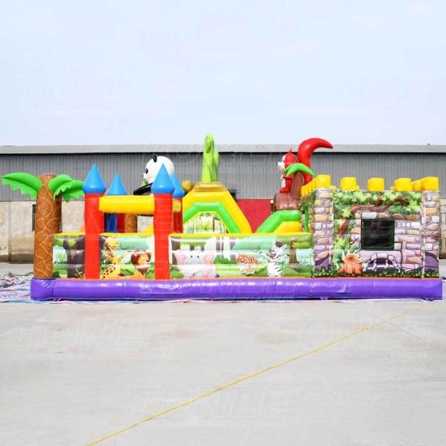 zoo inflatable playground