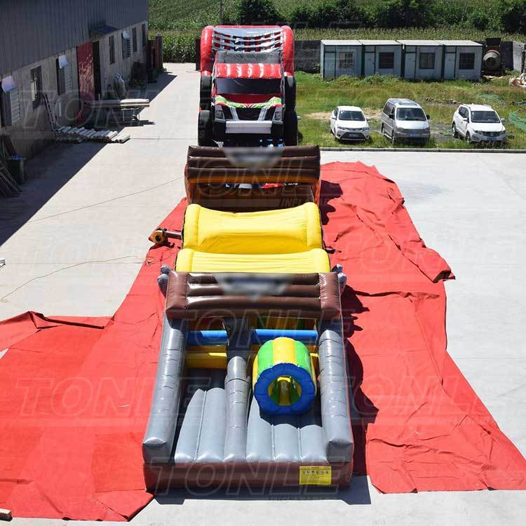 monster truck inflatable obstacle
