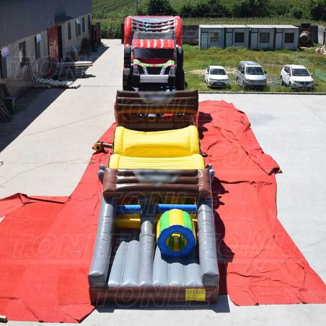 monster truck inflatable obstacle