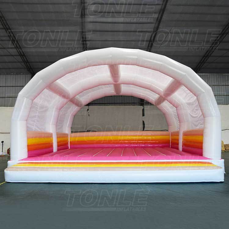 white bouncy castle