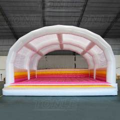 white bouncy castle