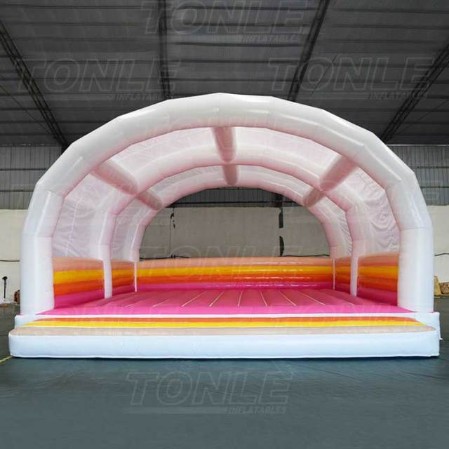 white bouncy castle