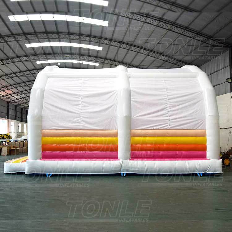 white bouncy castle