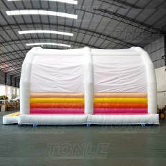 white bouncy castle