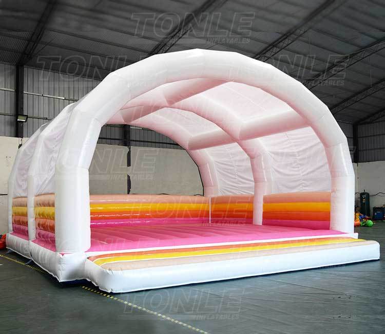white bouncy castle