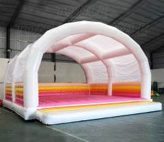 white bouncy castle