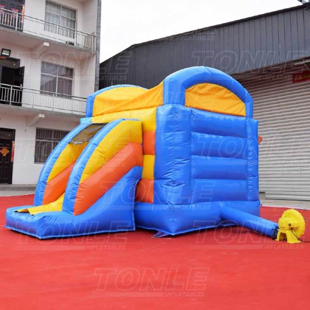 clown fish bouncy castle slide combo