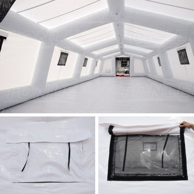 custom large white inflatable medical tent