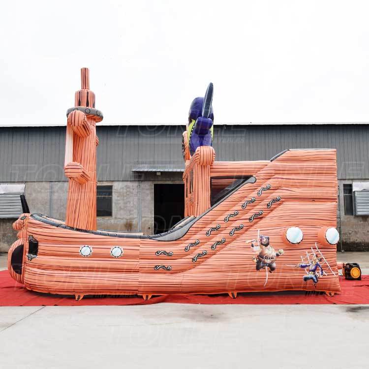 inflatable pirate ship slide